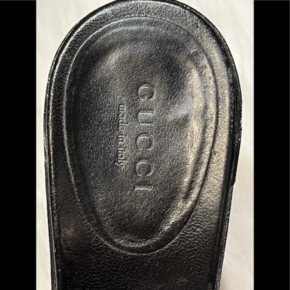 Gucci Monogram Horsebit Slip On Mules - Picture 14 of 14